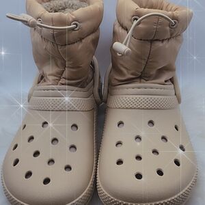CROCS Tan Ankle Boots & Booties